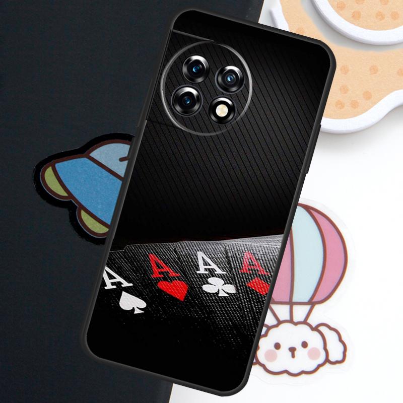 Poker Casino Art Pattern Case For OnePlus Nord N30 N20 CE 5 3 4 Lite OnePlus 15 13 12 11 9 8 10 Pro 10T 13R 15R Cover