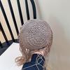 Handgefertigte Baumwollgewebte Gestrickte Quasten Umhängetasche Vintage Schulter Umhängetasche Damenmode Strand Sommer Handtaschen 2023 Tasche