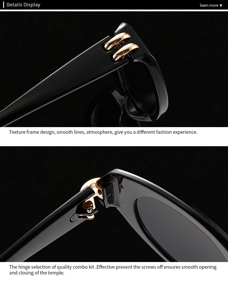 Gafas de Sol Cuadradas de Comercio Exterior Tendencia de Fotografía Callejera Europea y Americana Gafas de Sol de Lujo Gafas de Sol Transfronterizas Lh243