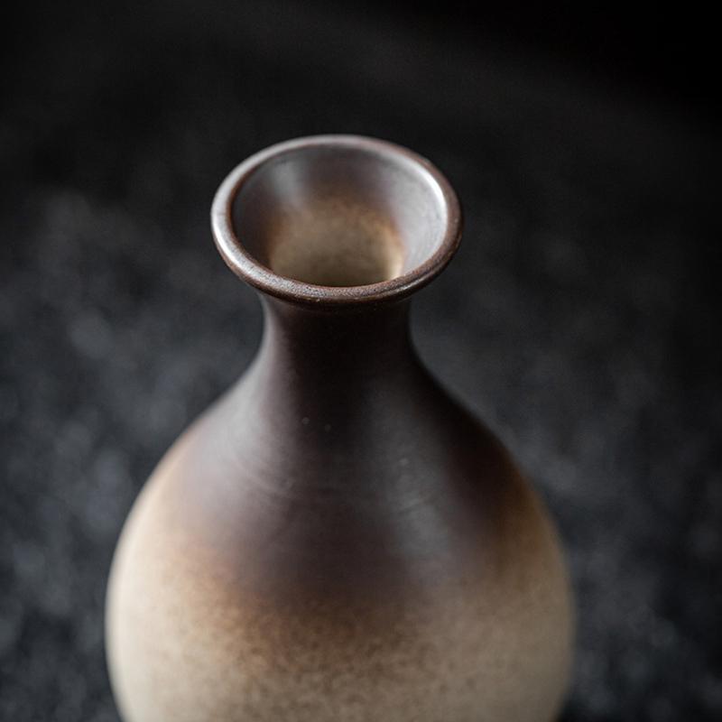 Japanese Ceramic Vase Handmade Retro Flower Vases Simple Mini Bud Vase Wedding Flower Arrangement Living Room Home Decoration