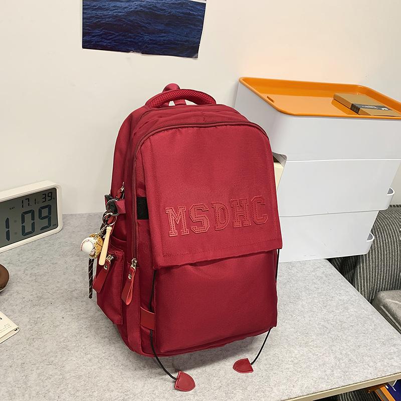 School Bag High Quality School Bag Ins Trendy Couple Leisure Travel Backpack Large Capacity Strong and Durable