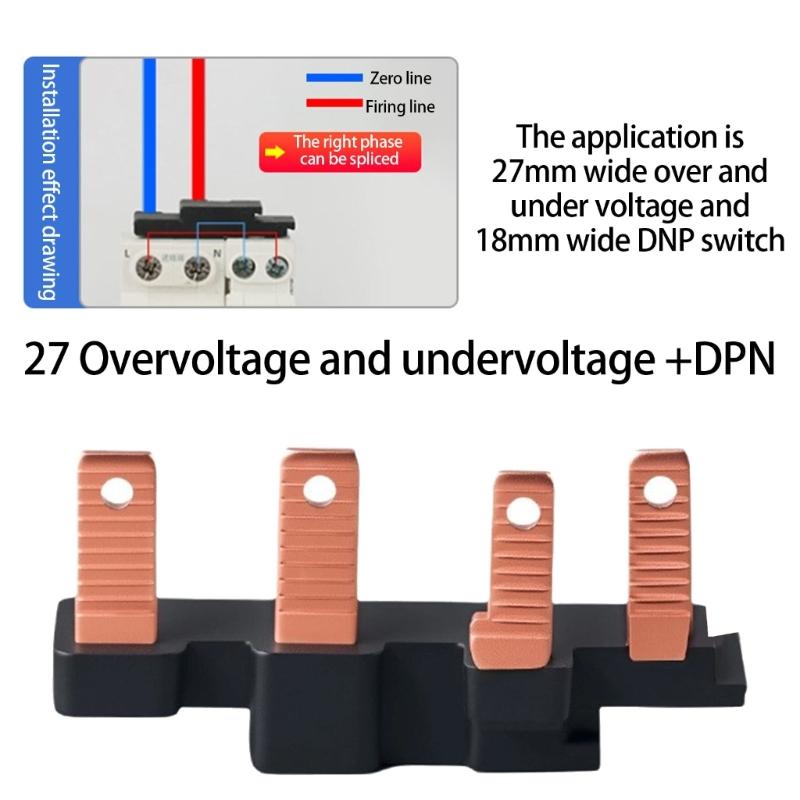 Circuit Breaker Bussbar Power Distribution Block Connectors Copper Busbar Connection Breaker Combing Terminals Enduring