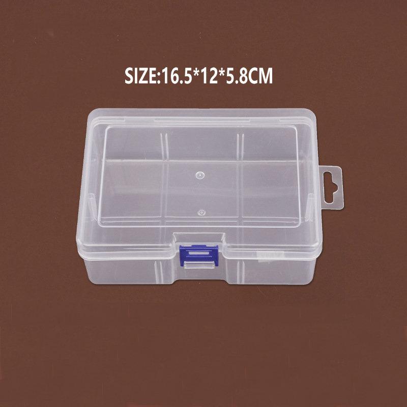 Plastic Storage Containers Box with Lid Big Capacity Clear Rectangle Box for Collecting Small Items, Beads, Crafts Accessories