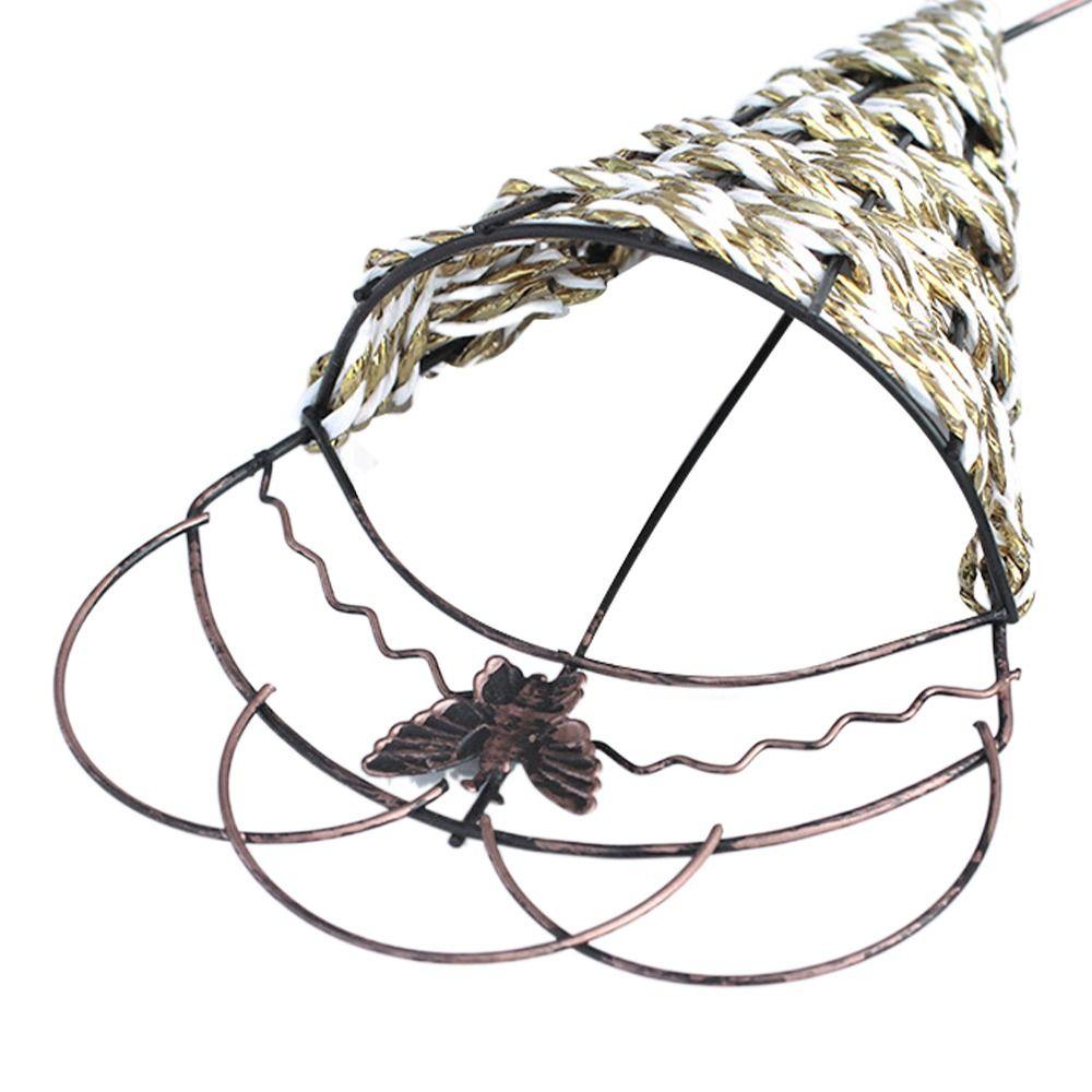 Hul Hengende Jern Blomsterpotte Metall Hengende Kurv Potte Slitesterk Hengende Veggkurv Hjem Hage