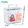 Ohuhu Marker Papierfreundlich Wasserbasierte Malstifte 60 Farben Dual Brush Fineliner Spitzen Marker Malbücher Kunstmarker