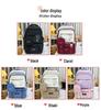 Korean-Style Color Block Backpack - Versatile, Fashionable, Large Capacity for Middle and High School Students