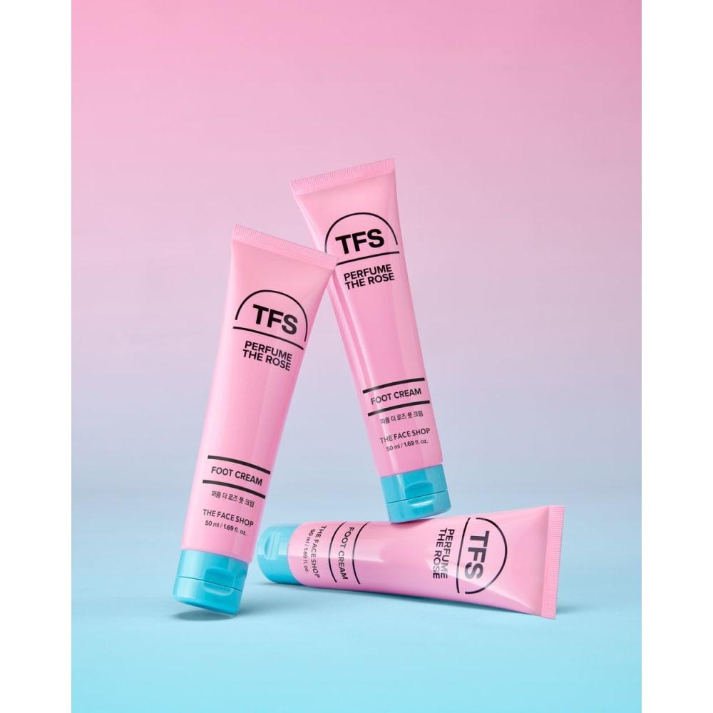 The Face Shop Perfumed Rose Foot Cream 50ml - Hydrating & Smoothing 1ea
