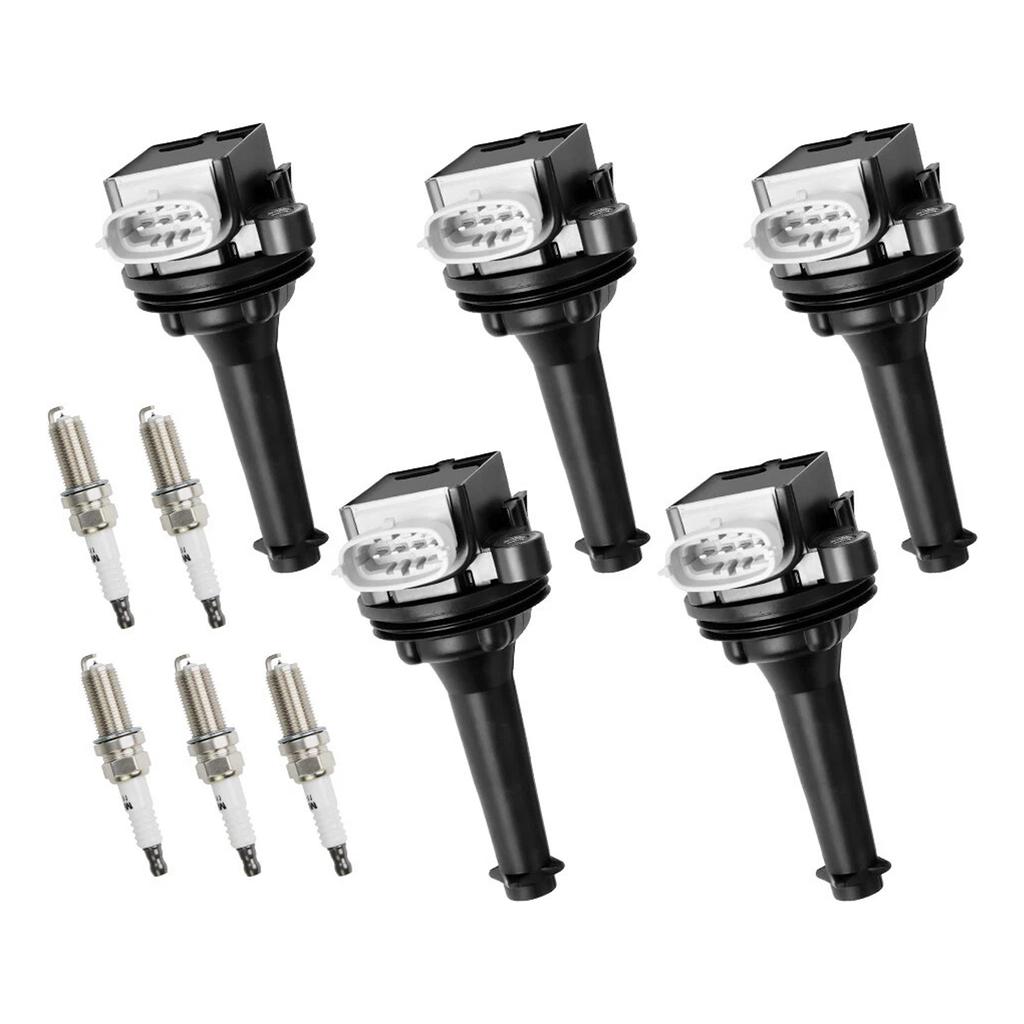 5x Ignition Coil Pack UF517+Spark Plugs For Volvo S60 2.5L L5 2012-2016