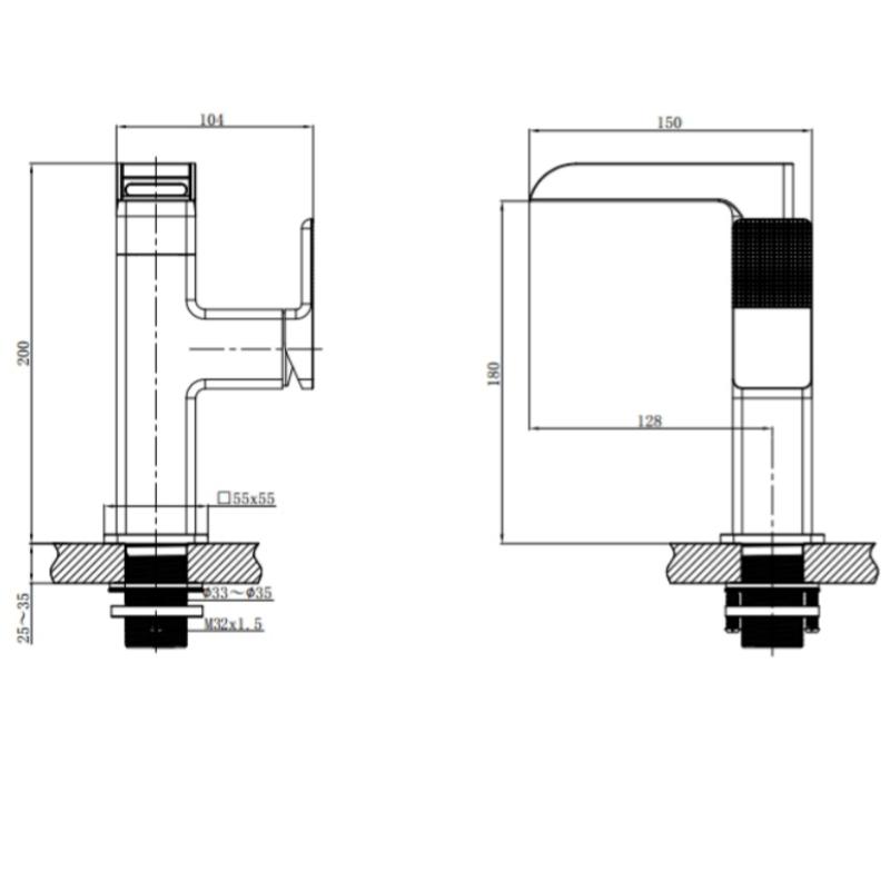 Basin Faucet Waterfall LED Light Temperature Digital Display 360 Degree Rotation Hot Cold Water Sink Mixer Wash Tap For Bathroom