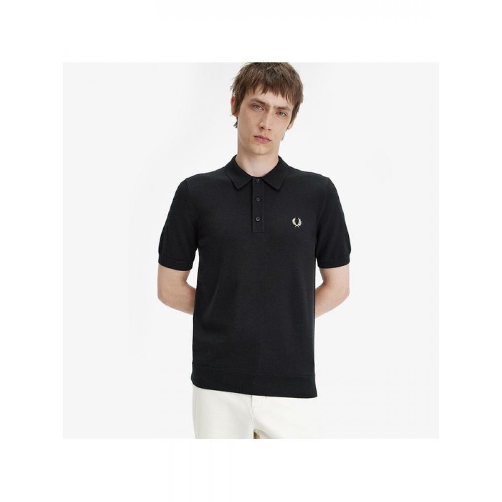 Fred Perry Fred Perry Classic Merino Wool Knit Shirt  198   Afpm2417623 198 