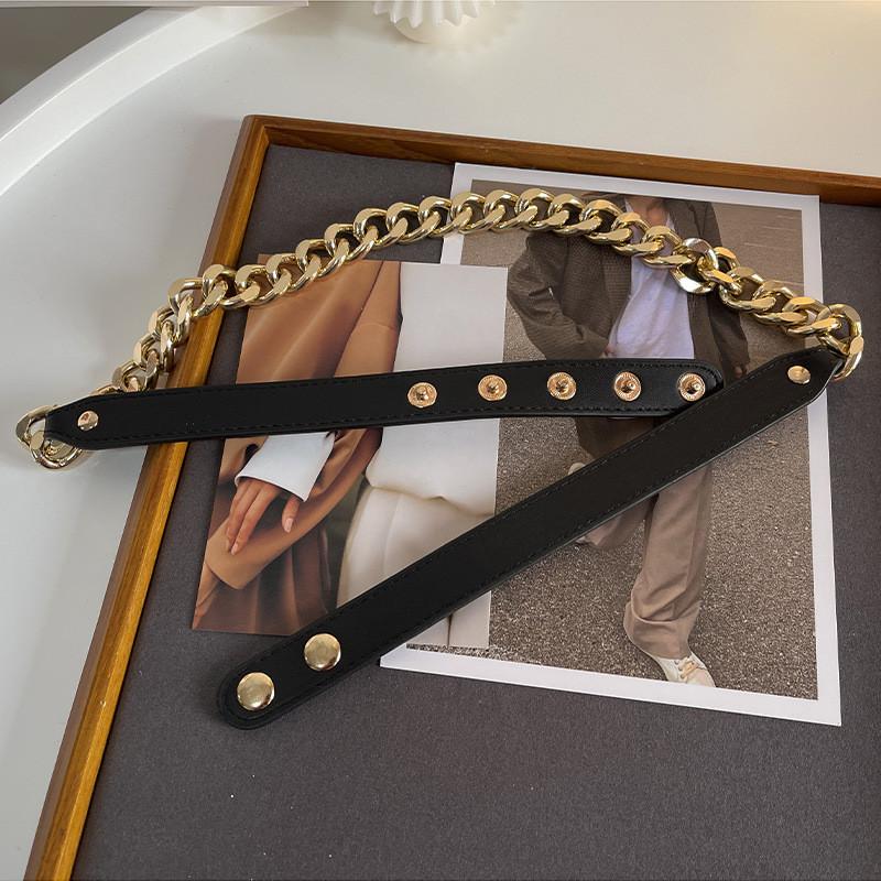 

Metal Waist Fashionable Chain For Women In Black And Coffee Perfect For Trendy Looks Black