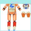 Costum Cosplay Sundrop Fnaf Urs Jumpsuit Mască Mănușă Halloween Perfect Pentru Petreceri Și Cosplay!