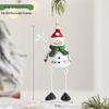 2025 Iron Art Christmas Decorations: Small Santa, Reindeer, Snowman Mailbox Ornaments.