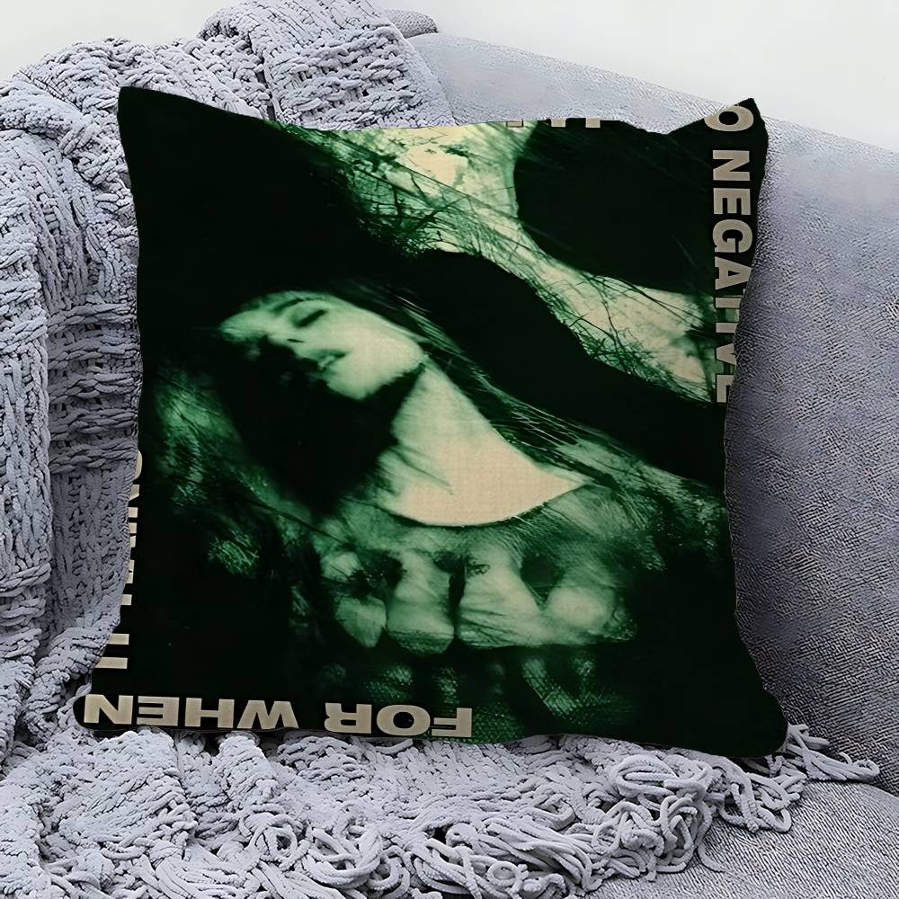 Rock Band T-Type O N-Negative Pillow Cushion Cover Pillowcase Living Room Sofa Home Decor Customized