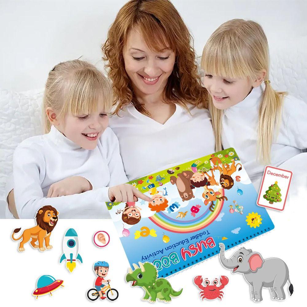 

Repeated Pasting. Preschool Busy Book Puzzle Children Diy Sticker Book Kindergarten 1set