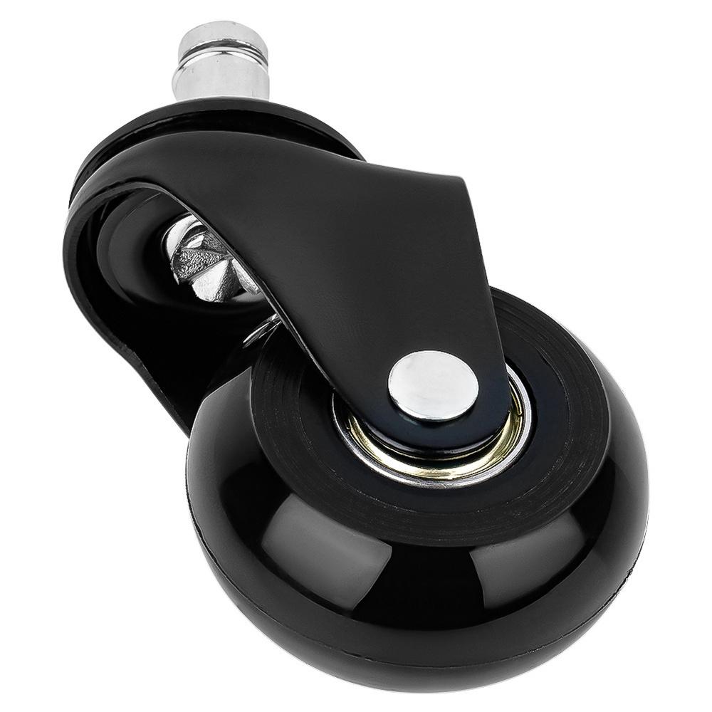 5x Kółka do Fotela Kauczukowe Gumowe Silikonowe Obrotowe Fotel Biurowy