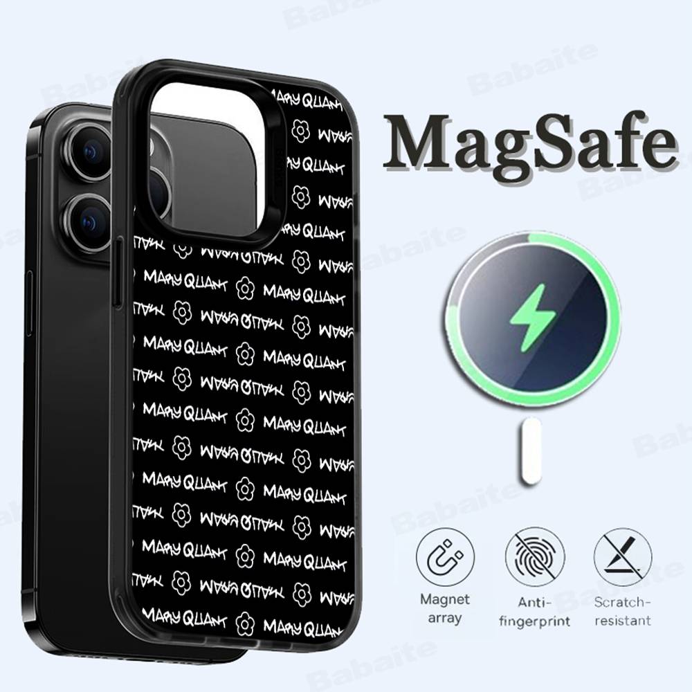 GOOD Brand Q-QUANT MARY Phone Case Magnetic Case For IPhone 16 14 13 12 11 15 Pro Max Plus For Magsafe Wireless Charge Cover