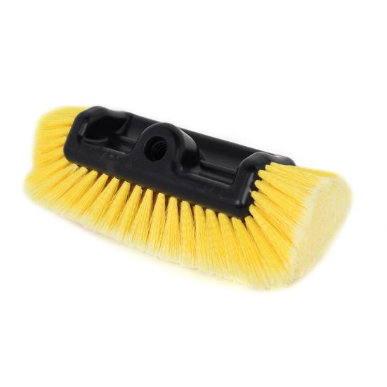 Car Cleaning Brush with Soft Synthetic Bristles Telescopic Handle Built-in Hose Attachment Car Wash Brush