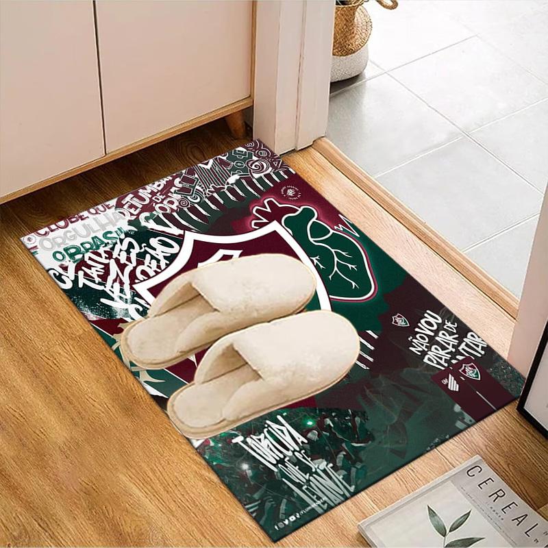 Soccer Club Emblem Design Printed Office Carpet Chair Cushion Entryway Rug, Rugs for Living Room, Bedroom Christmas gifts