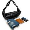 TS JYL laptop bag,Fashion Men Crossbody Bag Soft Leather Hobo Bag Casual Large Travel Backpack