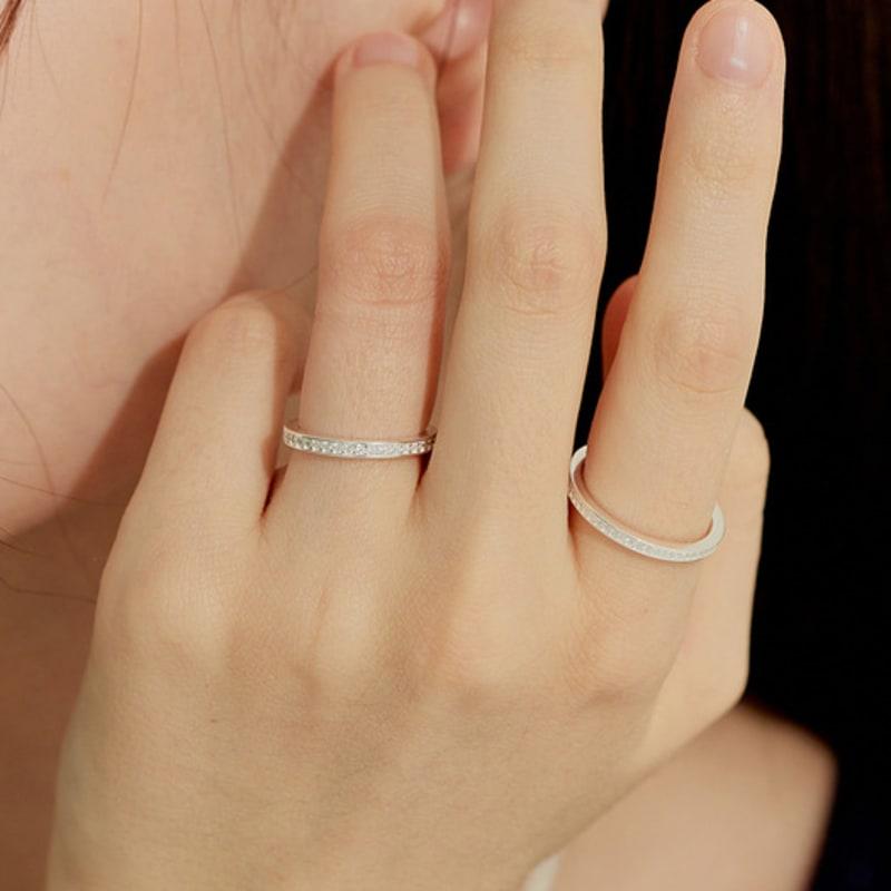 Murmur [925silver]Twinkle Frame Cubic Ring