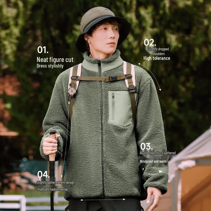 GENIOLAMODE Men's Heavyweight Fleece Jacket