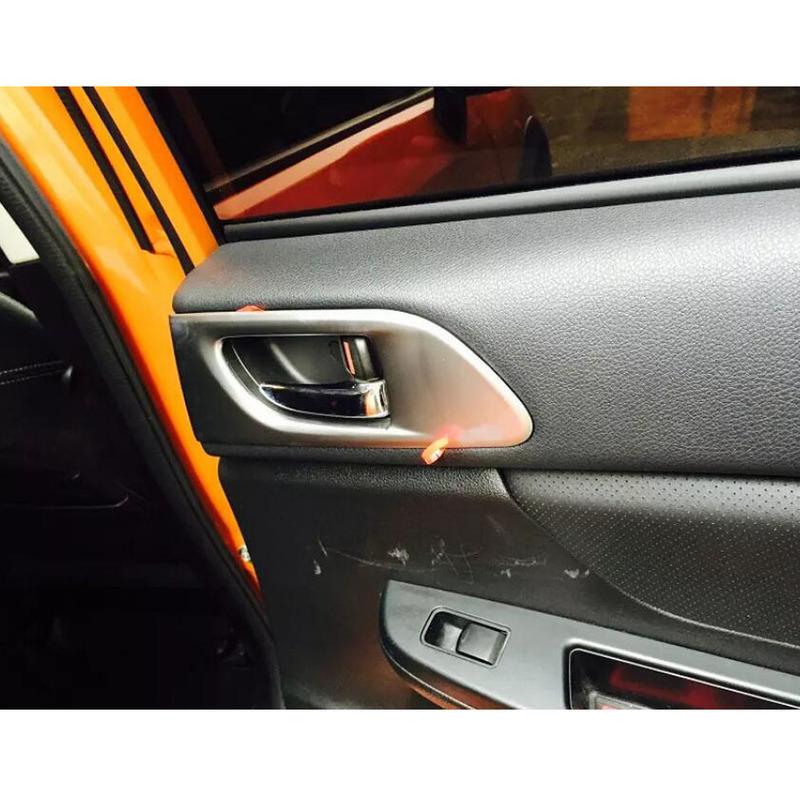 Car Cover Stick Trim ABS Door Handrail Inner Handle Bowl Frame Armrest Lamp Molding For Subaru XV 2012 2013 2014 2015 2016 2017