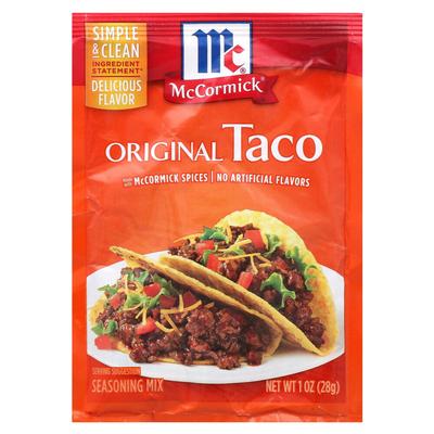 Mezcla de condimentos originales para tacos McCormick 28 g (1 onza)