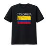 Vintage Colombia Colombian Flag Pride T Shirt vintage Washed Stretched Stylish homme Casual designer clothes Soft Comfortable