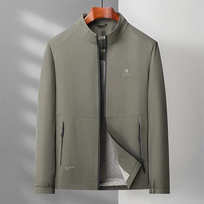 Frühling und Herbst Neue Dünne Jacke herren Stehkragen Jacke Herren Outdoor Mittleren Alters Jacke