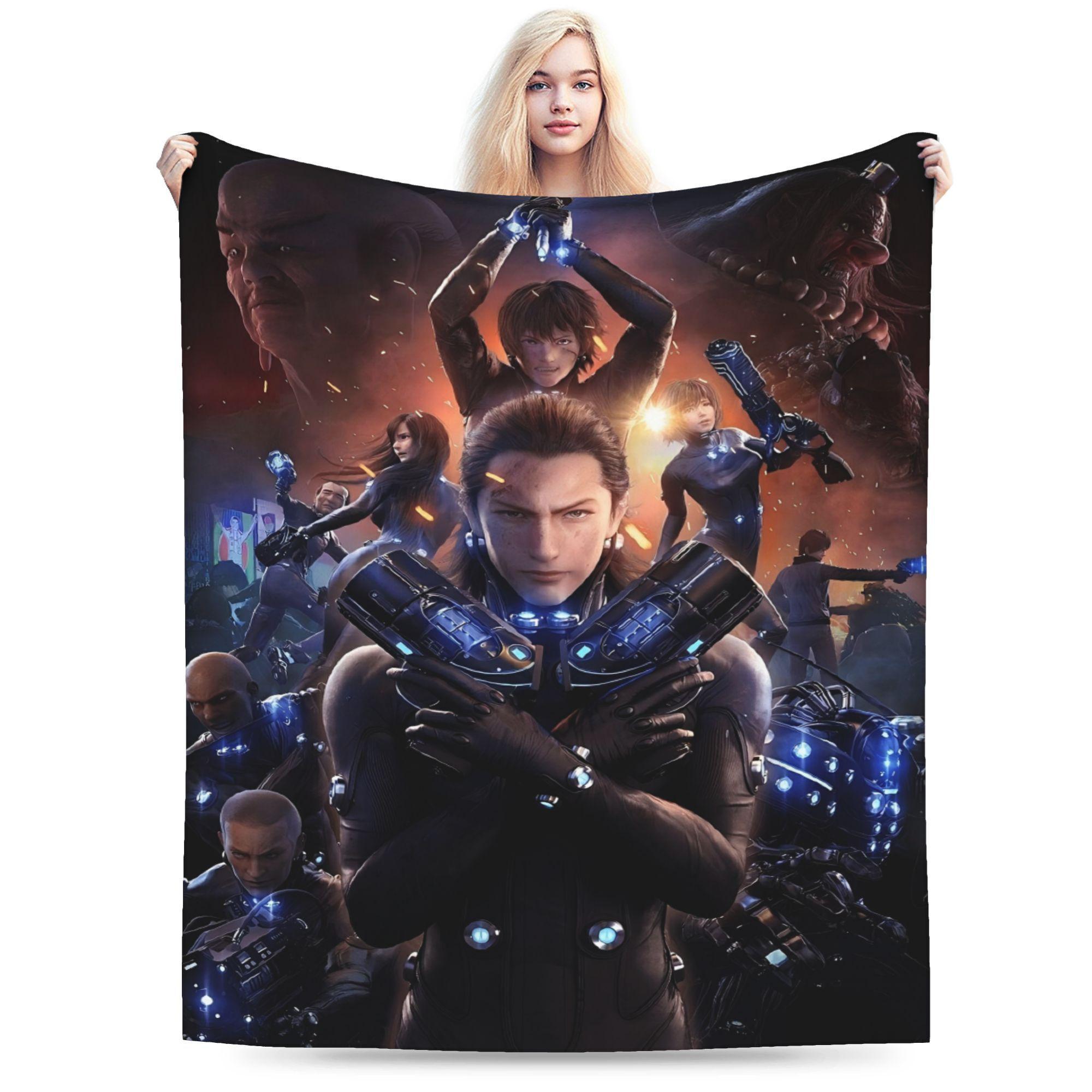 

Animation and comic character Flannel printed blanket suitable for all seasons suitable for living room office sofa and travel 75x100cm (30x40inch)