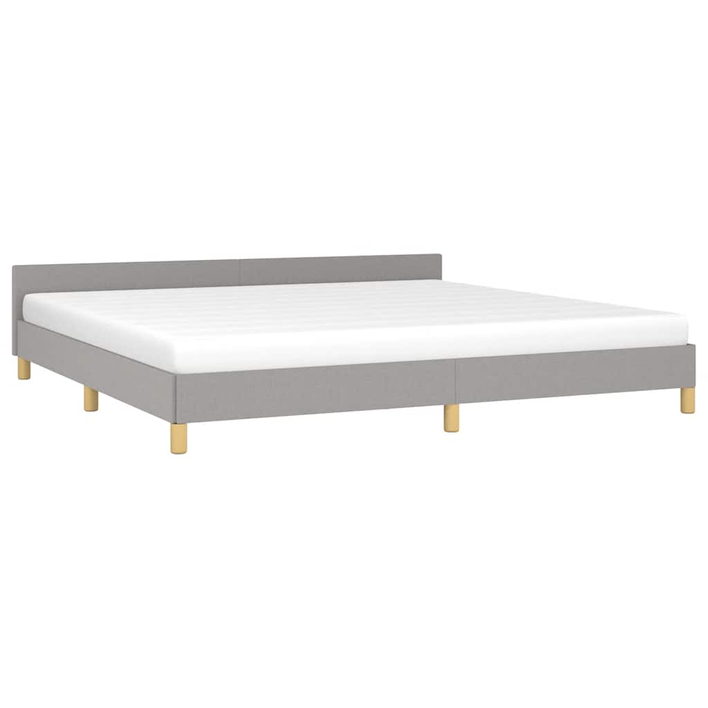 Vidaxl Bed Frame Without Mattress, Light Gray, 200X200 Cm, Upholstered