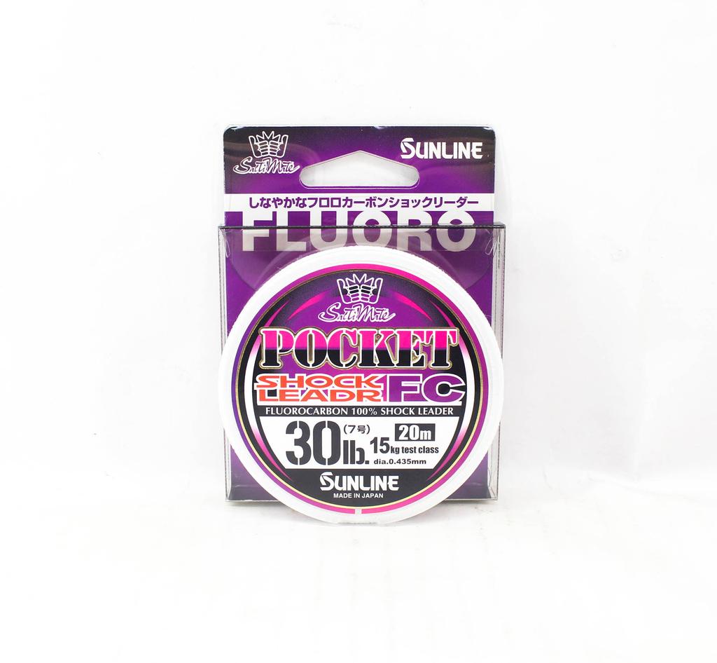 Sunline Fluorocarbon Leader Pocket FC Shock 20m #7 30lb 0.435mm (6572)