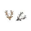 Unique Animal Elk Head Brooch Alloy Lapel Pin Christmas Badge Clothes Pins Badge Deer Metal Brooch Girls