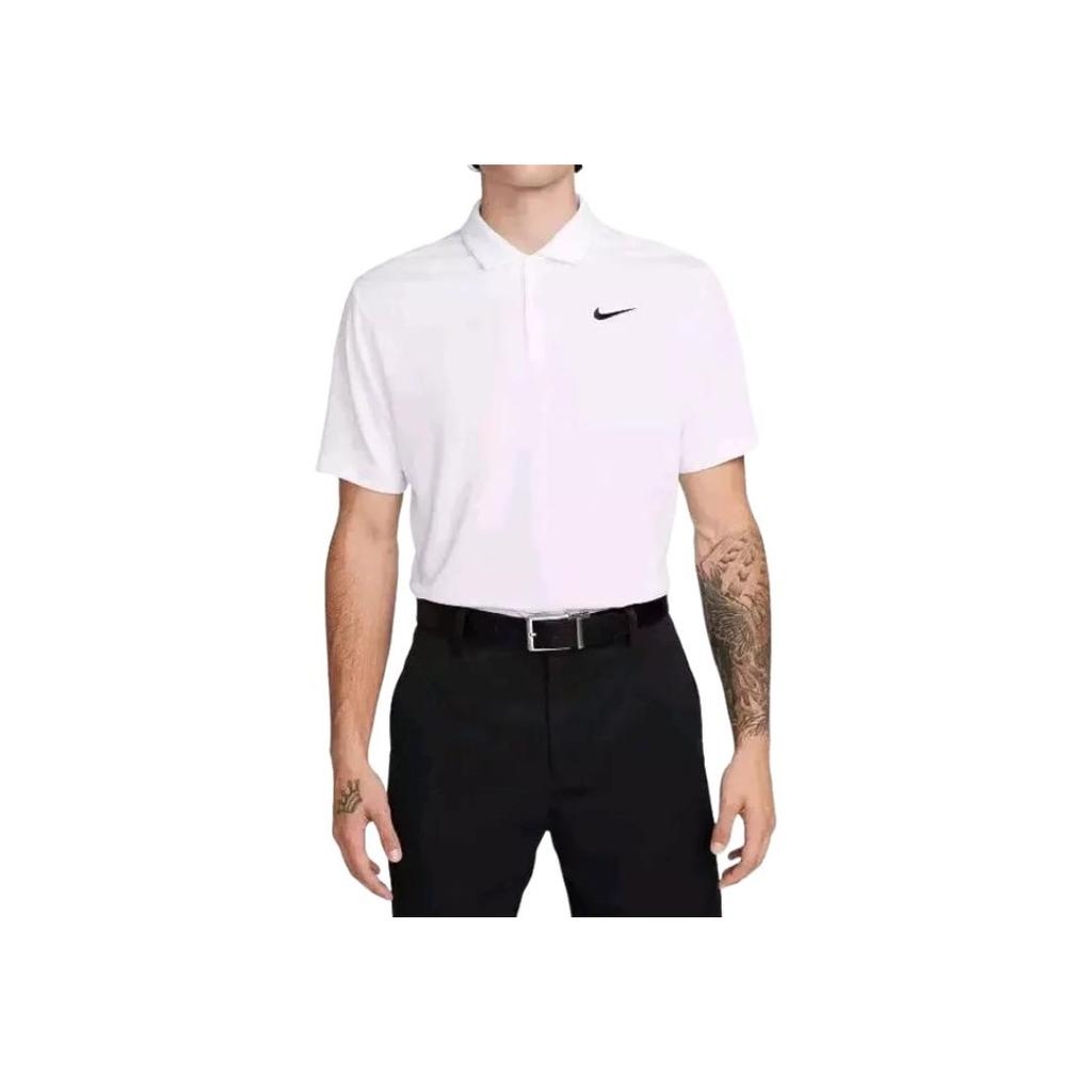 Nike Solid Color Polo Shirt With Logo Men tops White CU9792-100
