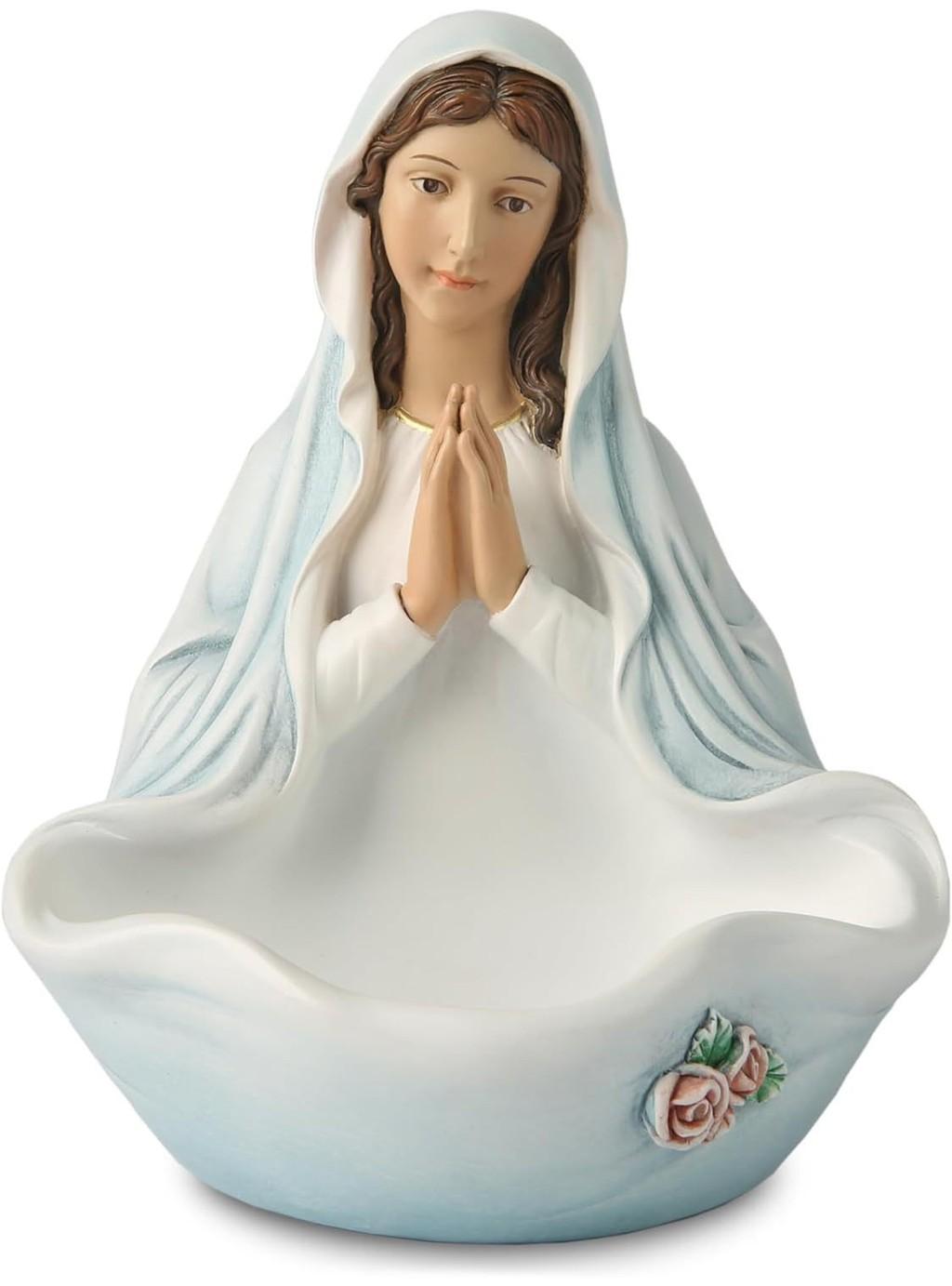 

Exquisite Virgin Mary Decorative Bowl For Bookcase And Console Table Modern Home Decor Blessed Color