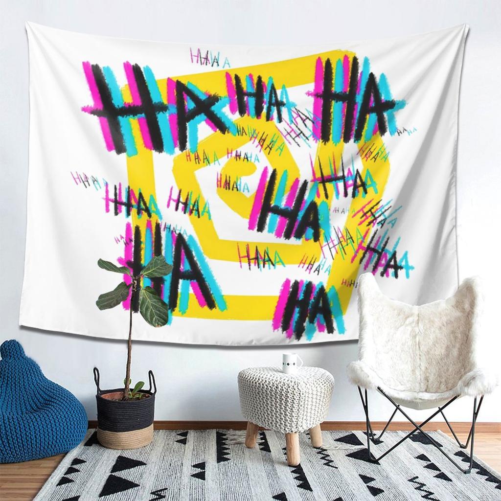 Michaels Laugh The Magnus Archives Tapestry Decoration Art Aesthetic Tapestries for Living Room Bedroom Wall Cloth Wall Hanging