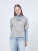 Dot Layered Hoodie ( Grey )