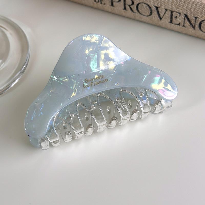 Retro Acetate Triangle Hair Claw Clips for Women Fashionable Colorful Shark Hairpins Barrettes Temperament Hair Accessories