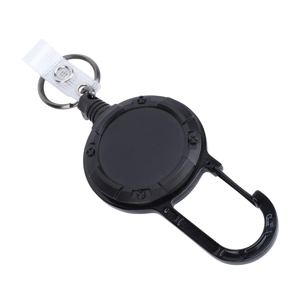 Retractable Keychain Professional Thickened 1mm Stainless Steel Wire Rope Prevents Lost Carabiner