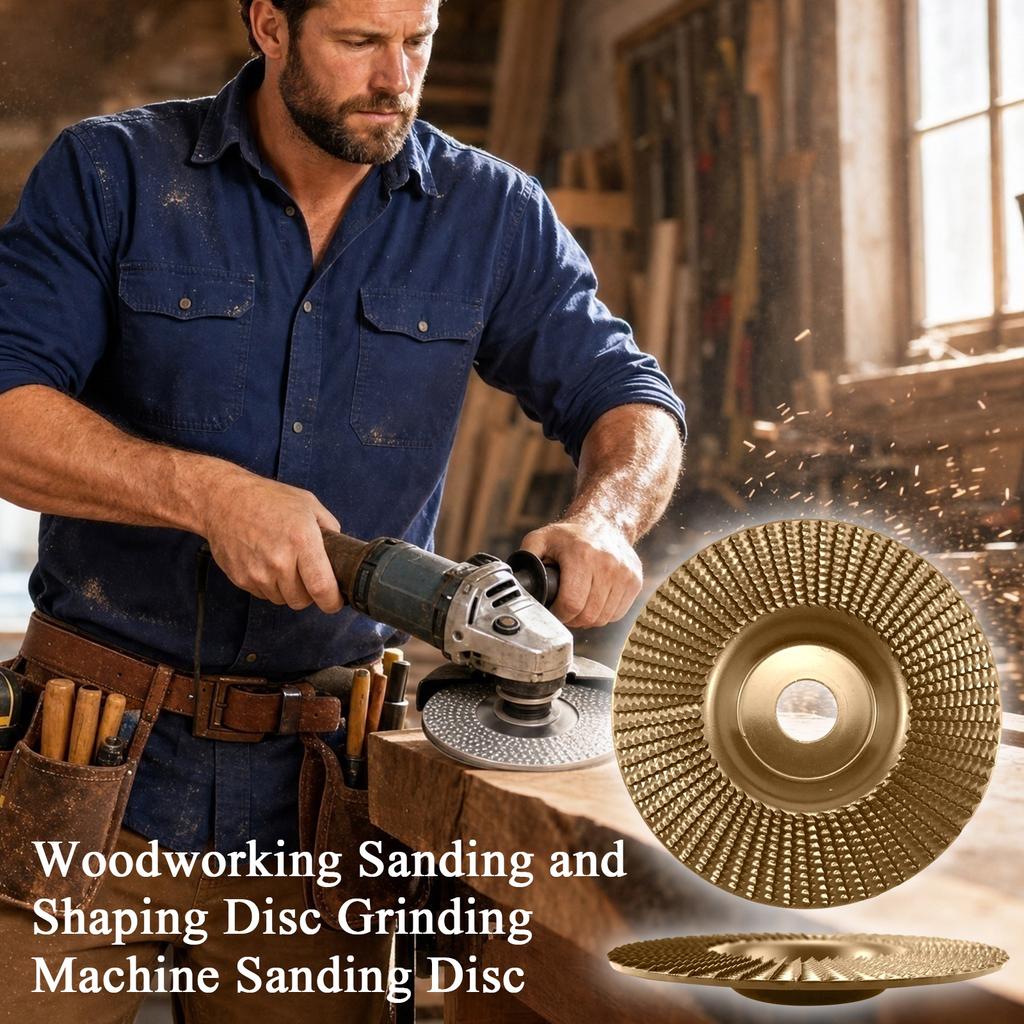 Carbide Grinding Disc for Angle Grinder Woodworking Sanding Disc Flat Surface Burr Disc Durable Abrasive Tool for Shaping and Polishing