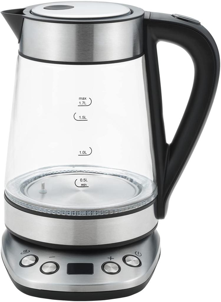 Tamahashi Sastia Temperature Adjustment Glass Electric Kettle 1.7L SUS-02