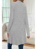 European & American Plus Size Women's Autumn/Winter Long Sleeve Loose Pocket Cardigan Knit Sweater Coat