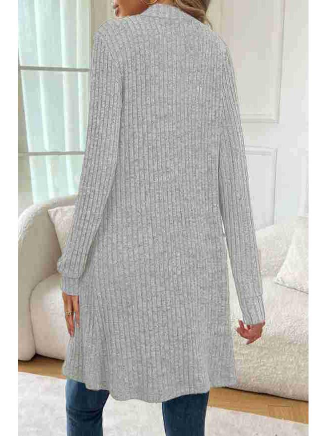 European & American Plus Size Women's Autumn/Winter Long Sleeve Loose Pocket Cardigan Knit Sweater Coat