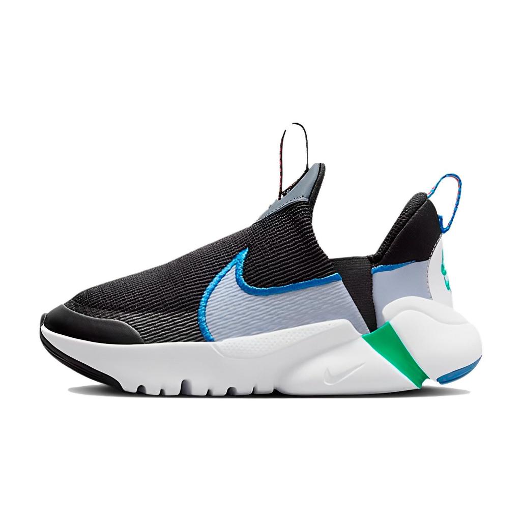 Nike Flex Plus 2 Slip Resistant Abrasion Resistant Low top Kids' Running Shoes Black White Kids' DV9000-001