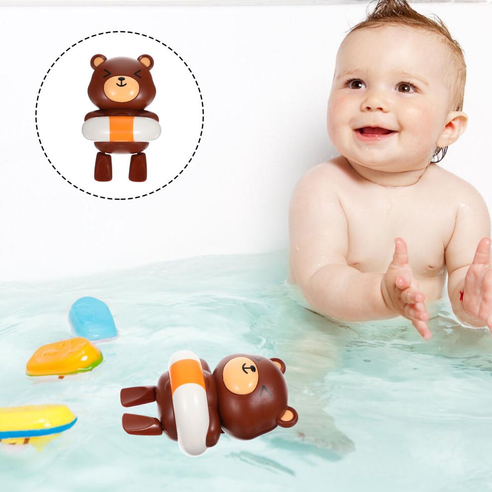 4 Stück Baby Badespielzeug Aufziehbär Braun Kleinkind Wasserspielzeug
