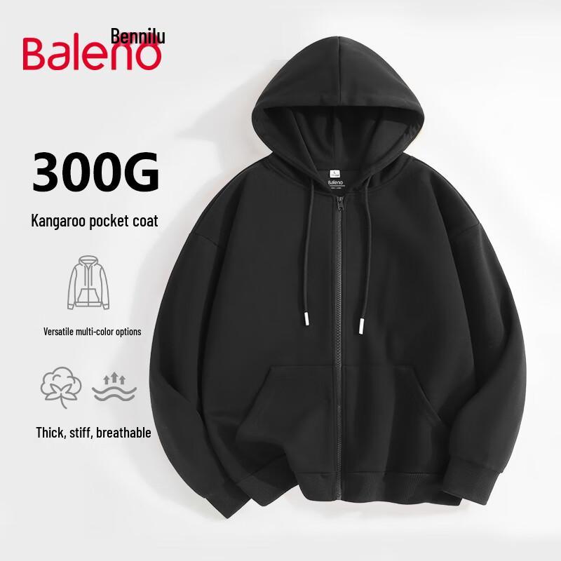 Baleno Men's Hooded Zipper Sweatshirt Jacket