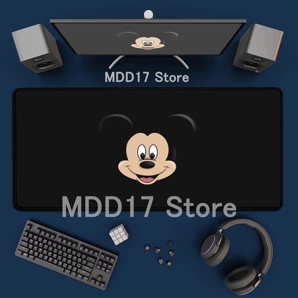 HD Printing Anime Mouse Pads Black and White Mickey Mouse Pad Speed Pc Computer Keyboard Desk Mat PC Gaming Accessories Mousepad