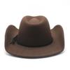 Kovbojský klobouk Felt Top Hat Western Gentleman'S Hat Felt Hat Jazz Hat Pánský zimní klobouk