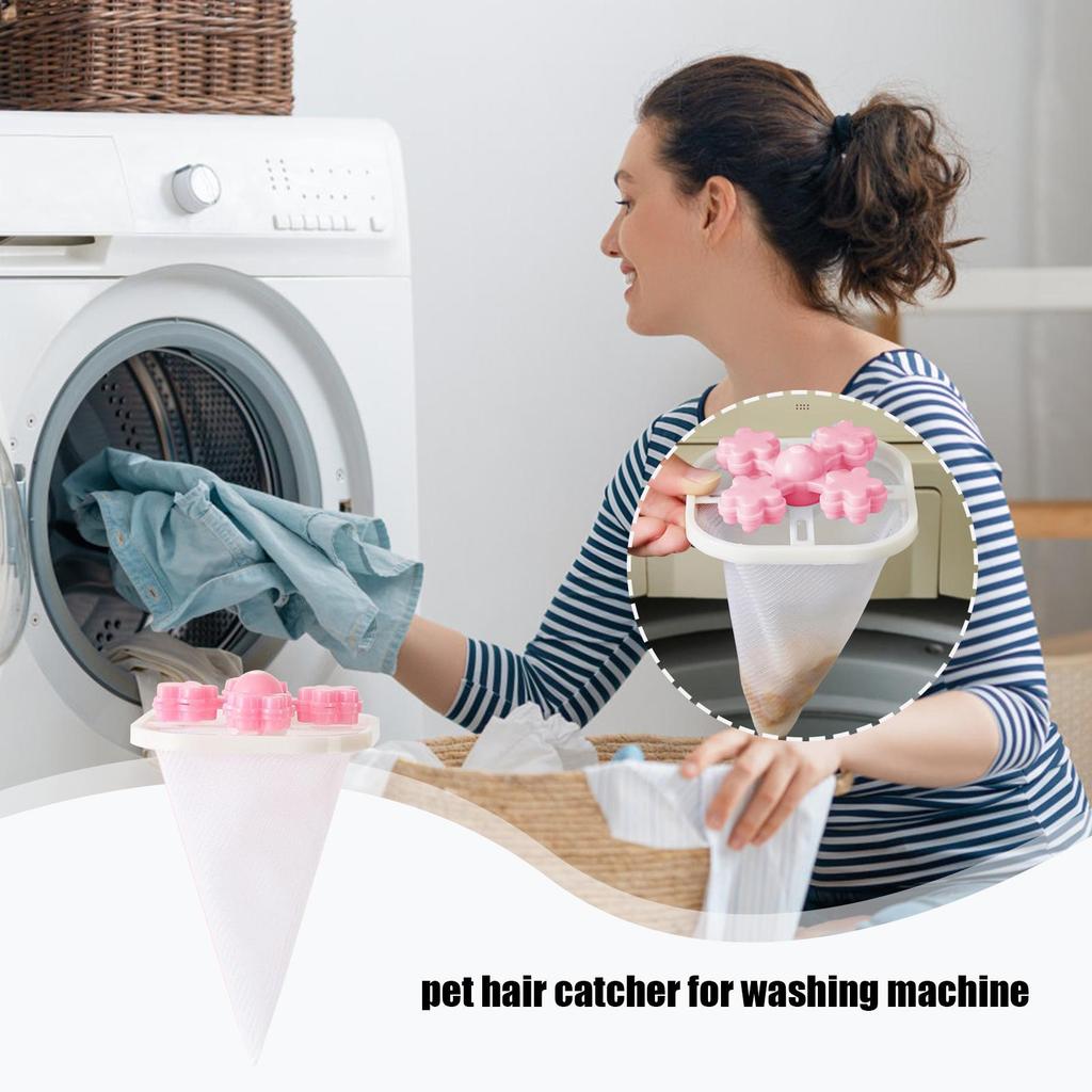 Reusable Washing Machine Hair Catcher Filter Bag Laundry Lint Remover Ball Washer Hair Collector Lint Catcher Laundry Cleaning